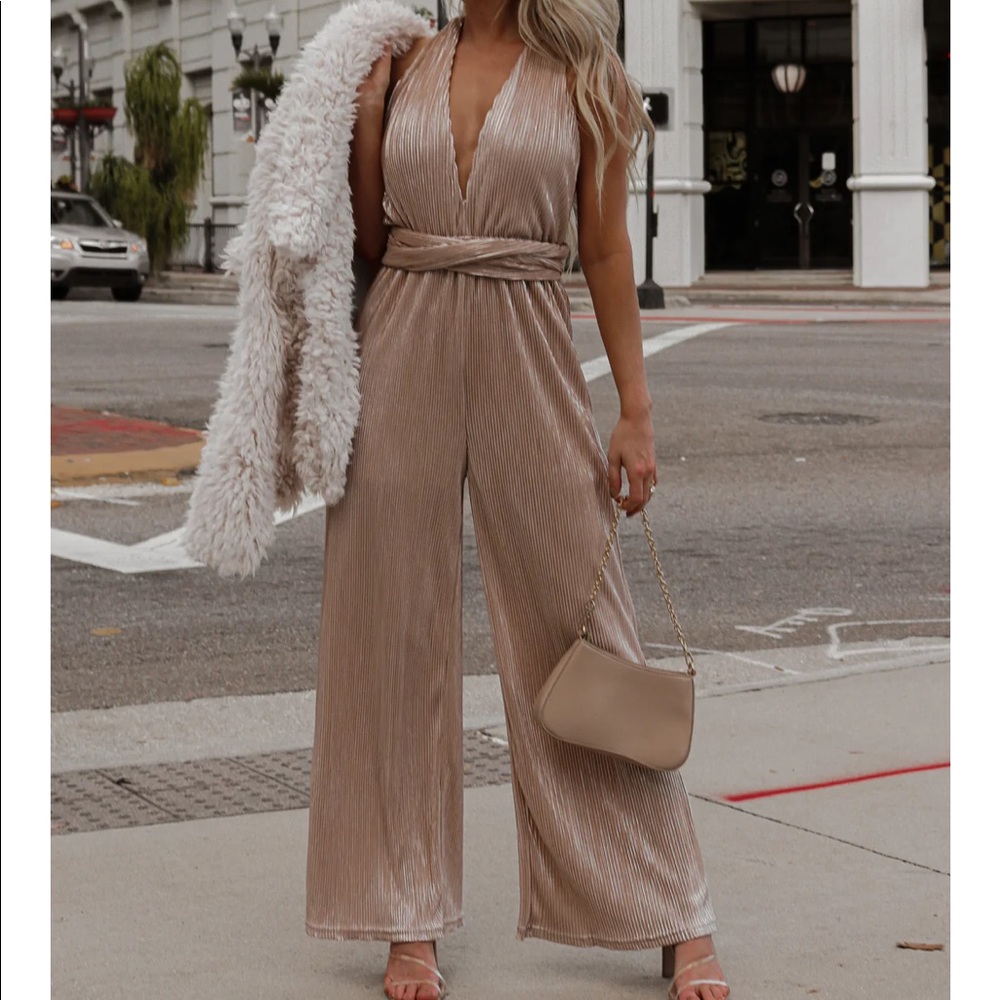 Champagne jumpsuit